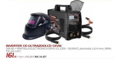 Oferta de Cevik - Inverter CE-ULTRAZOOLCD  por 195€ en Coferdroza