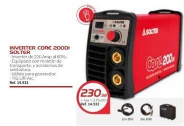 Oferta de Solter - Inverter Core 200DI por 279€ en Coferdroza