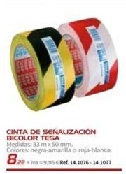 Oferta de Tesa - Cinta De Señalización Bicolor por 8,22€ en Coferdroza