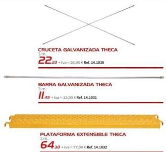 Oferta de Theca - Cruceta Galvanizada por 11,49€ en Coferdroza