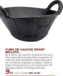 Oferta de Bellota - Cubo De Caucho Spart por 9,83€ en Coferdroza