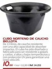 Oferta de Bellota - Cubo Norteno De Caucho por 10,66€ en Coferdroza