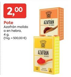 Oferta de Azafrán por 2€ en Suma Supermercados