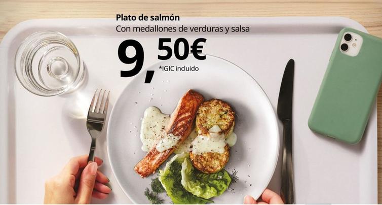 Oferta de Plato De Salmon por 9,5€ en IKEA