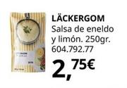 Oferta de Läckergom - Salsa De Eneldo Y Limón por 2,75€ en IKEA