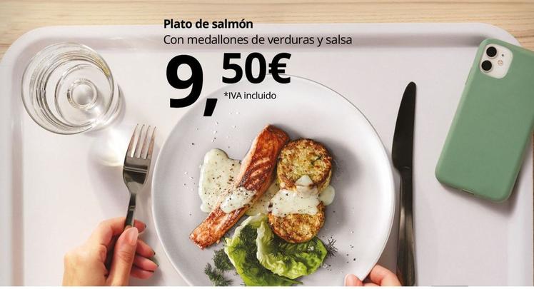 Oferta de Plato De Salmón por 9,5€ en IKEA