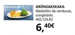 Oferta de Grönsakskaka Medallón De Verduras por 6,4€ en IKEA