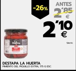 Oferta de Destapa La Huerta - Pimiento Del Piouillo Extra por 2,1€ en BM Supermercados