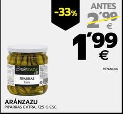 Oferta de Aranzazu - Piparras Extra por 1,99€ en BM Supermercados