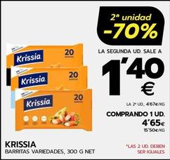 Oferta de Krissia - Barritas por 4,65€ en BM Supermercados