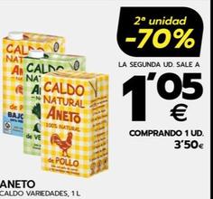 Oferta de Aneto - Caldo Variedades por 3,5€ en BM Supermercados