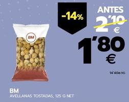 Oferta de Bm - Avellanas Tostadas por 1,8€ en BM Supermercados