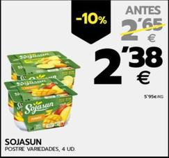 Oferta de Sojasun - Postre por 2,38€ en BM Supermercados