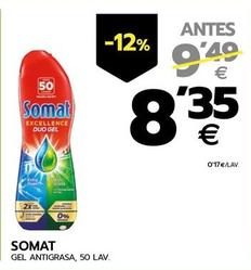 Oferta de Somat - Gel Antigrasa, 50 Lav por 8,35€ en BM Supermercados