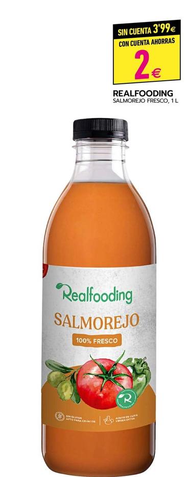 Oferta de Realfooding - Salmorejo Fresco por 2€ en BM Supermercados