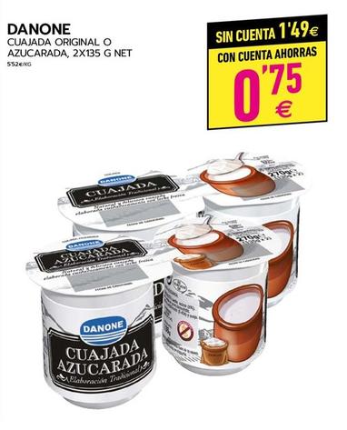 Oferta de Danone - Cuajada Original O Azucarda por 0,75€ en BM Supermercados