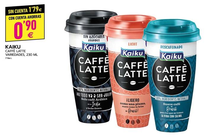 Oferta de Kaiku - Caffe Latte Variedades por 0,9€ en BM Supermercados