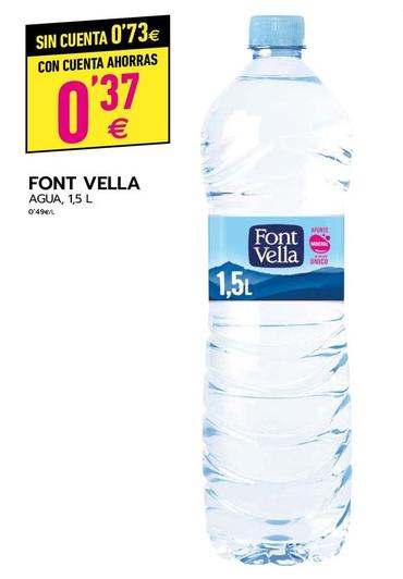 Oferta de Font Vella - Agua por 0,37€ en BM Supermercados