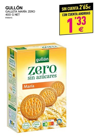 Oferta de Gullón - Galletas María Zero por 1,33€ en BM Supermercados