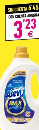 Oferta de Asevi - Detergente Liquido Max Active por 6,45€ en BM Supermercados