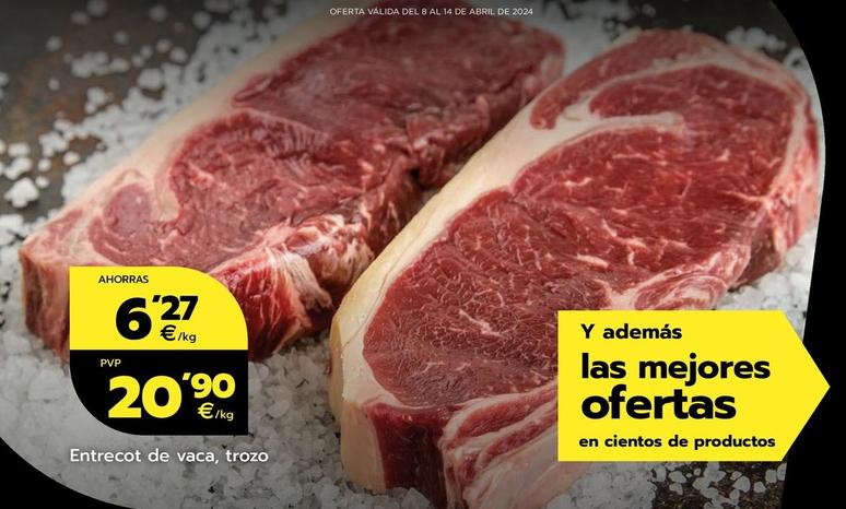 Oferta de Entrecot De Vaca por 20,9€ en BM Supermercados