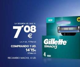 Oferta de Gillette - Recambio Mach3 por 14,15€ en BM Supermercados