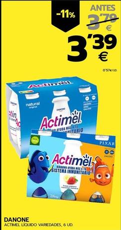 Oferta de Danone - Actimel Liquido por 3,39€ en BM Supermercados