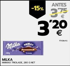 Oferta de Milka - Mmmax Triolade por 3,2€ en BM Supermercados
