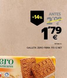 Oferta de Gullón - Galleta Zero Fibra por 1,79€ en BM Supermercados