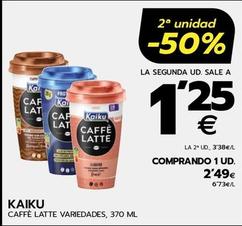 Oferta de Kaiku - Caffe Latte por 2,49€ en BM Supermercados