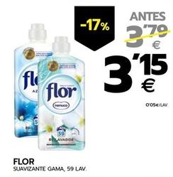 Oferta de Flor - Suavizante Gama, 59 Lav por 3,15€ en BM Supermercados