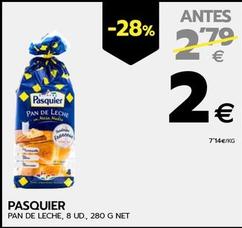 Oferta de Pasquier - Pan De Leche por 2€ en BM Supermercados