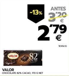 Oferta de Valor - Chocolate 82% Cacao por 2,79€ en BM Supermercados