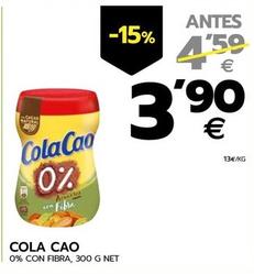 Oferta de Cola Cao - 0% Con Fibra por 3,9€ en BM Supermercados