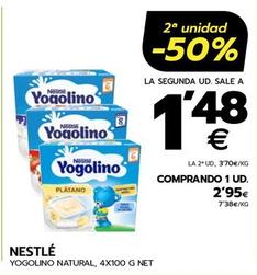 Oferta de Nestlé - Yogolino Natural, 4x por 2,95€ en BM Supermercados