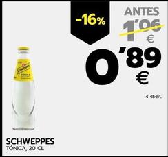 Oferta de Schweppes - Tonica por 0,89€ en BM Supermercados
