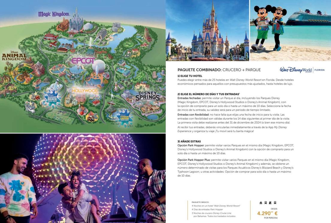 Oferta de Disney - Paquete Combinado por 4290€ en Viajes El Corte Inglés
