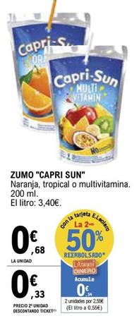 Oferta de Capri-sun - Zumo por 0,68€ en E.Leclerc