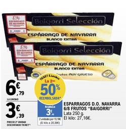 Oferta de Baigorri - Esparragos D.O. Navarra 6/8 Frutos por 6,79€ en E.Leclerc