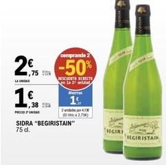 Oferta de Begiristain - Sidra  por 2,75€ en E.Leclerc