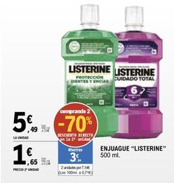 Oferta de Listerine - Enjuague por 5,49€ en E.Leclerc