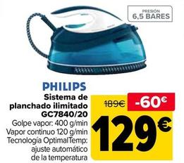 Oferta de Philips - Sistema De  Planchado Ilimitado Gc784020 por 129€ en Carrefour
