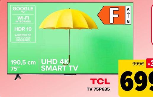 Oferta de TCL - Tv 75P635 por 699€ en Carrefour