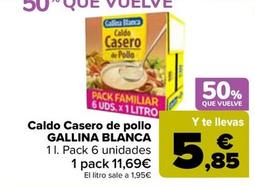 Oferta de Gallina Blanca - Caldo Casero De Pollo por 11,69€ en Carrefour
