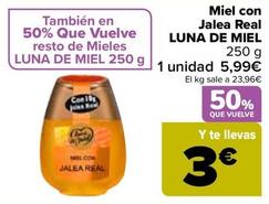 Oferta de Luna de Miel - Miel Con Jalea Real  por 5,99€ en Carrefour