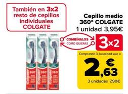 Oferta de Colgate - Cepillo Medio 360º  por 3,95€ en Carrefour