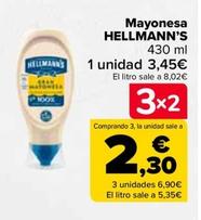 Oferta de Hellmann's - Mayonesa por 3,45€ en Carrefour