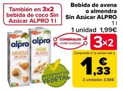 Oferta de Alpro - Bebida De Avena O Almendra por 1,99€ en Carrefour