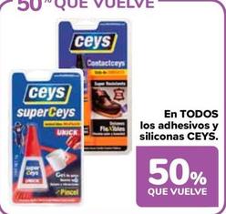 Oferta de Ceys - En Todos Los Adhesivos Y Siliconas en Carrefour