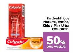 Oferta de Colgate - En Dentifricos Natural, Encias, Kids Y Max Ultra en Carrefour